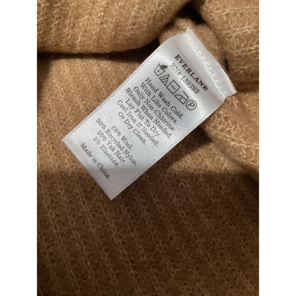 Everlane Camel Yak And Wool Blend The Cozy Stretch Knit Cropped Tank S - Picture 6 of 6